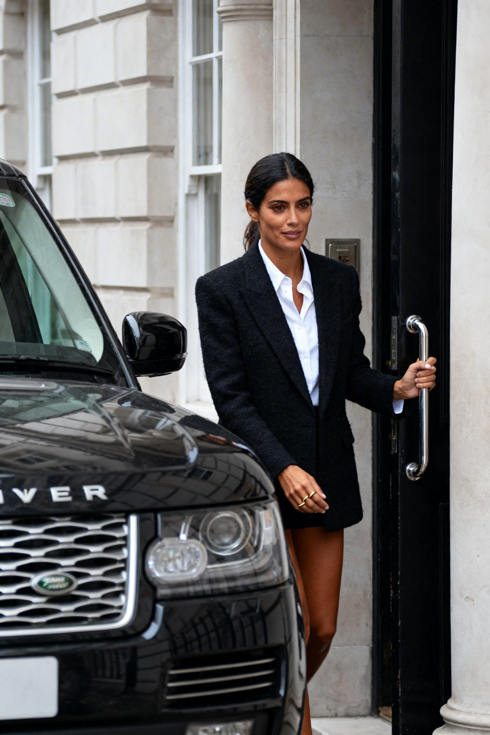 Outfit Ideas - black wool blazer white shirt