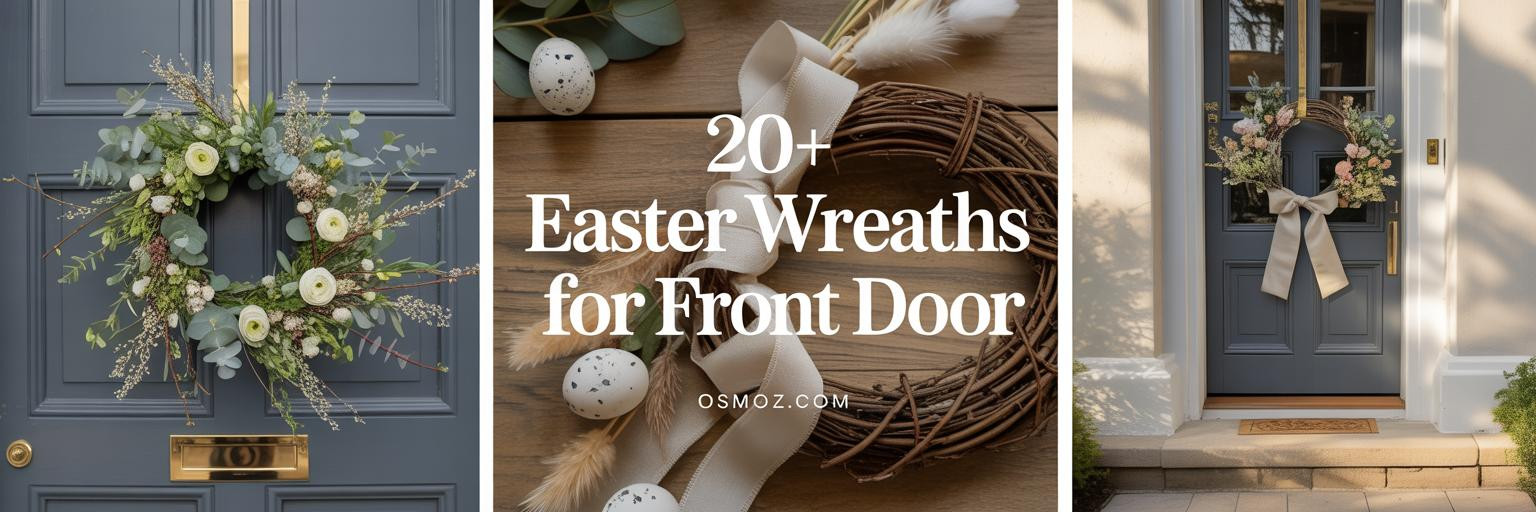 20+ Easter Wreaths For Front Door That Feel Fresh and Handmade