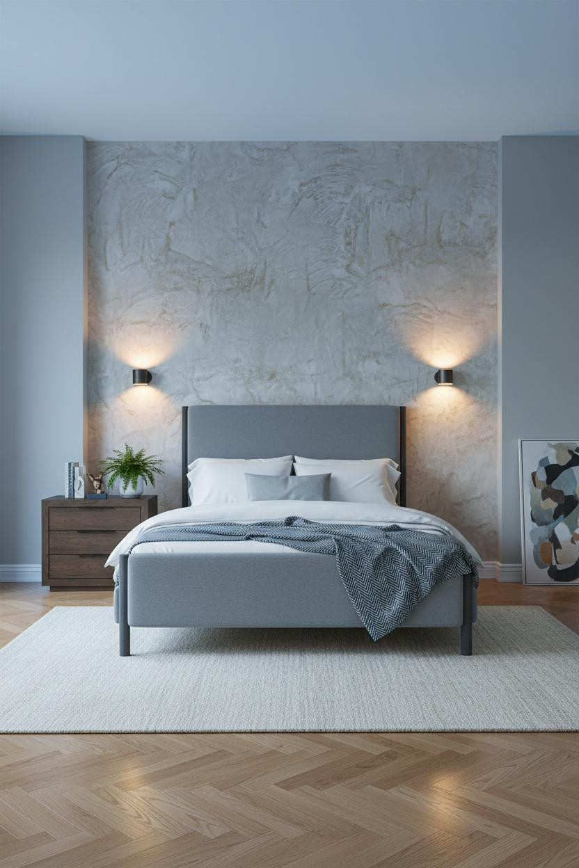 Dark Gray Bed Frame Bedroom Ideas Cozy