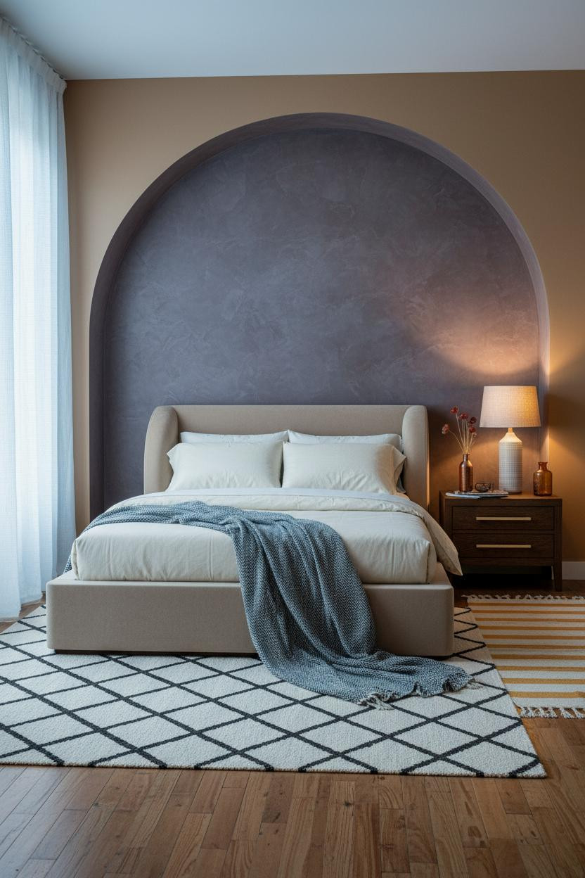 Boho Studio Apartment Bedroom Alcove