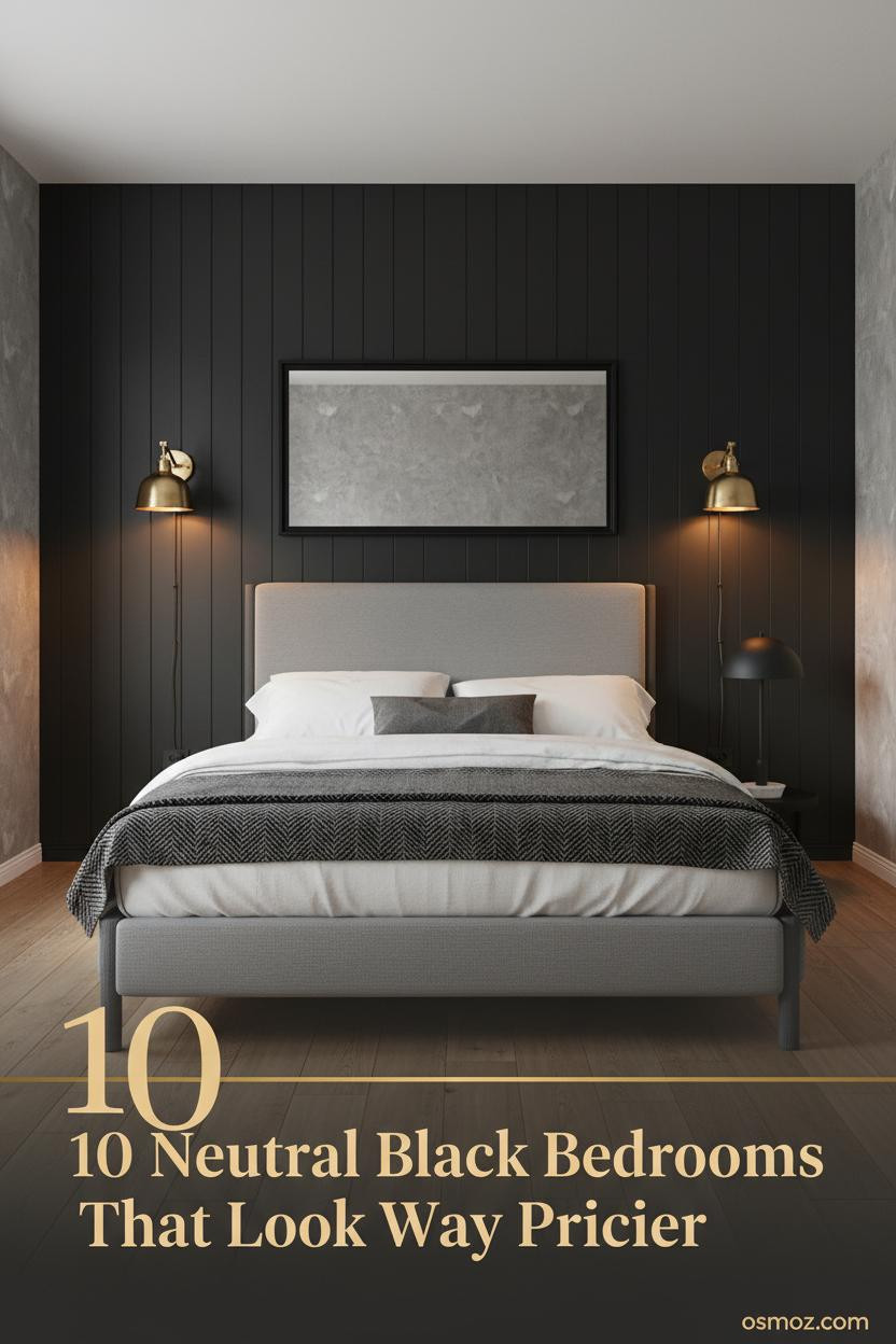 10+ Neutral and Black Bedrooms That Feel Collected Rather Than Decorated