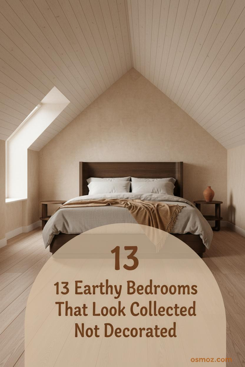 13+ Modern Earthy Bedrooms That Feel Collected Rather Than Decorated