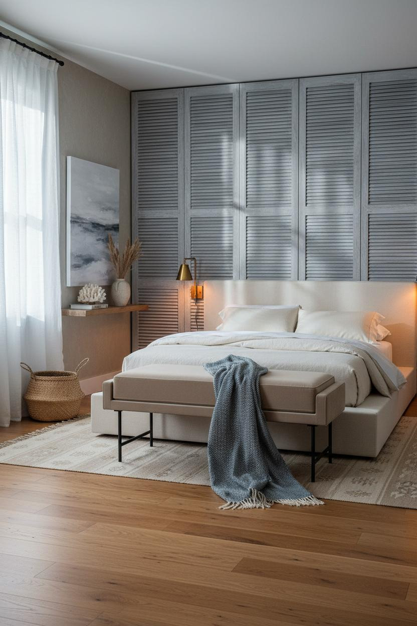 Coastal Bedroom Driftwood Barn Doors Beach Vibe