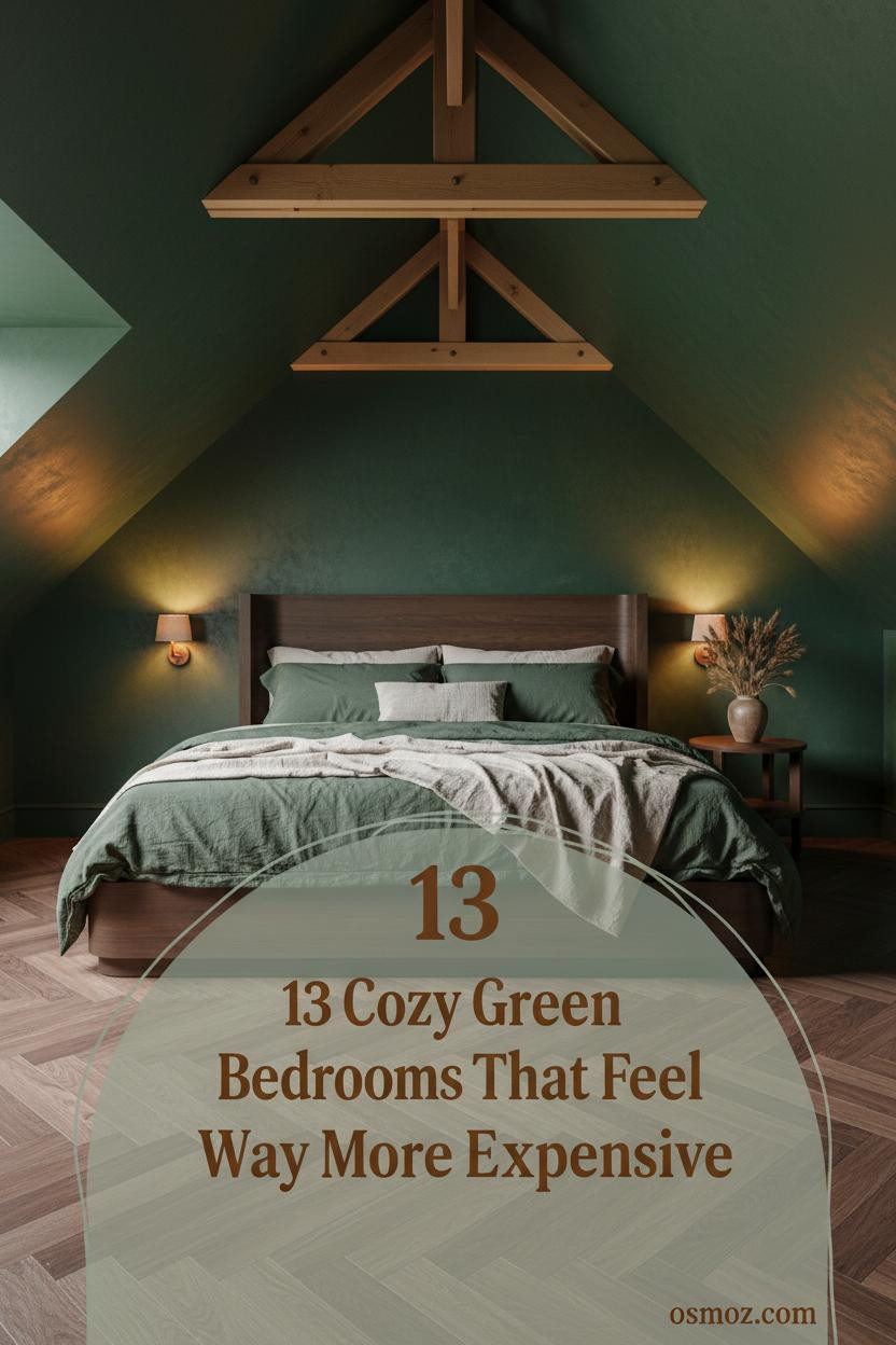13+ Cozy Green Bedrooms That Feel Like Moss and Candlelight