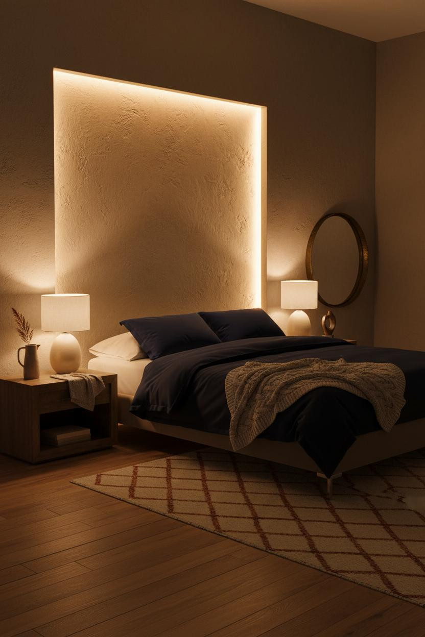 Cuddle Night Couple Bedroom Warm Lighting