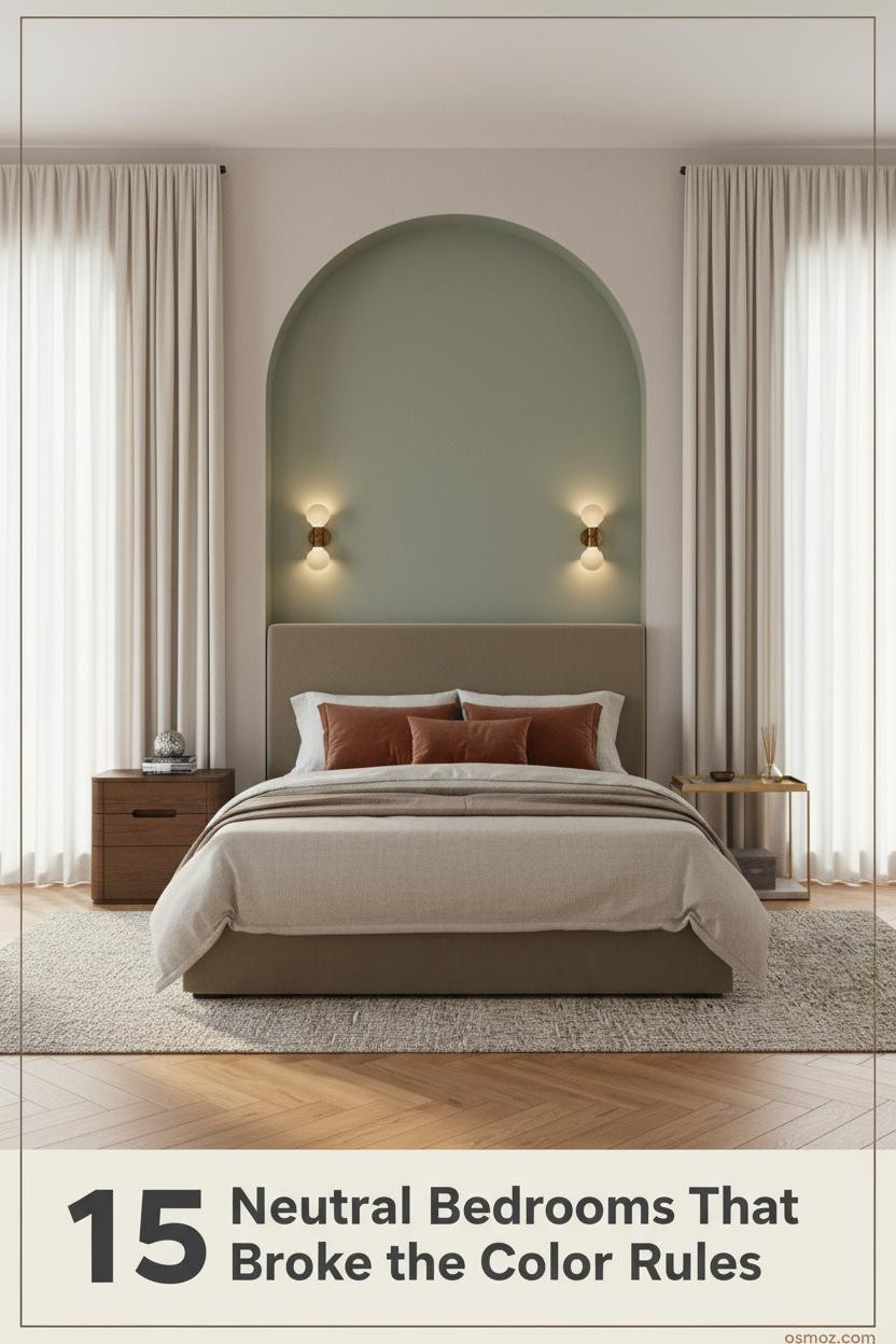 15+ Neutral Bedrooms With a Pop of Color That Actually Feel Pulled Together