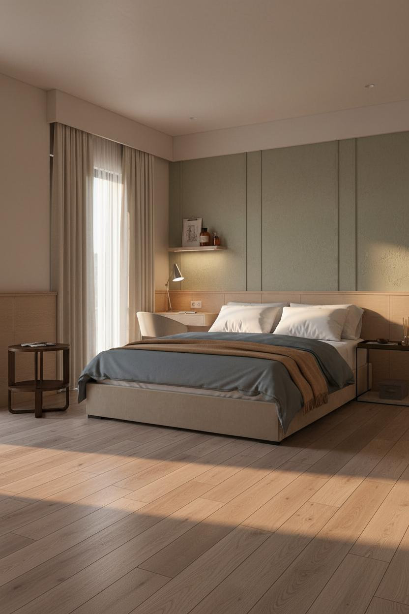 Korean Studio Apartment Minimalist Bedroom Layout