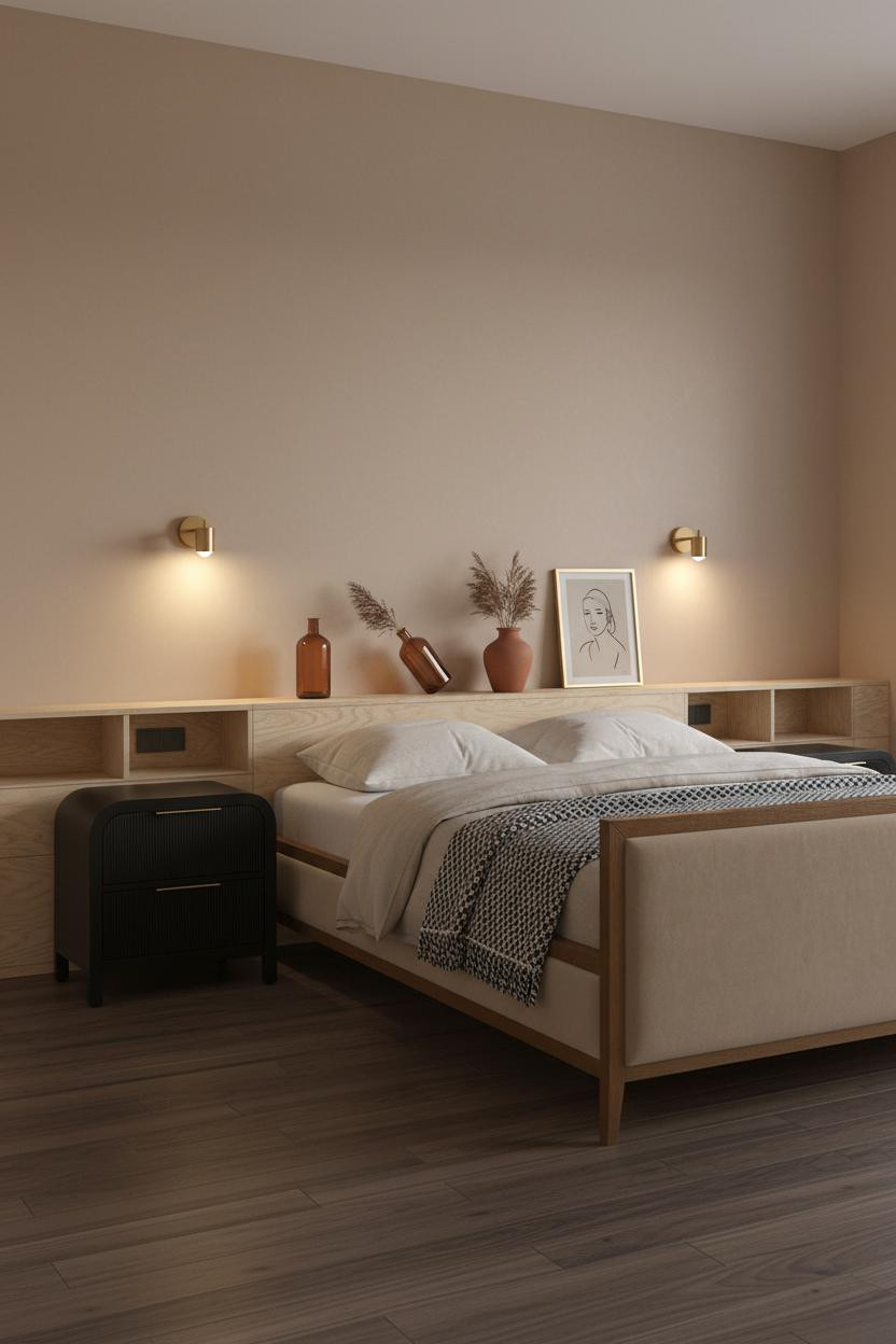 Korean Studio Apartment Minimalist Bedroom Storage
