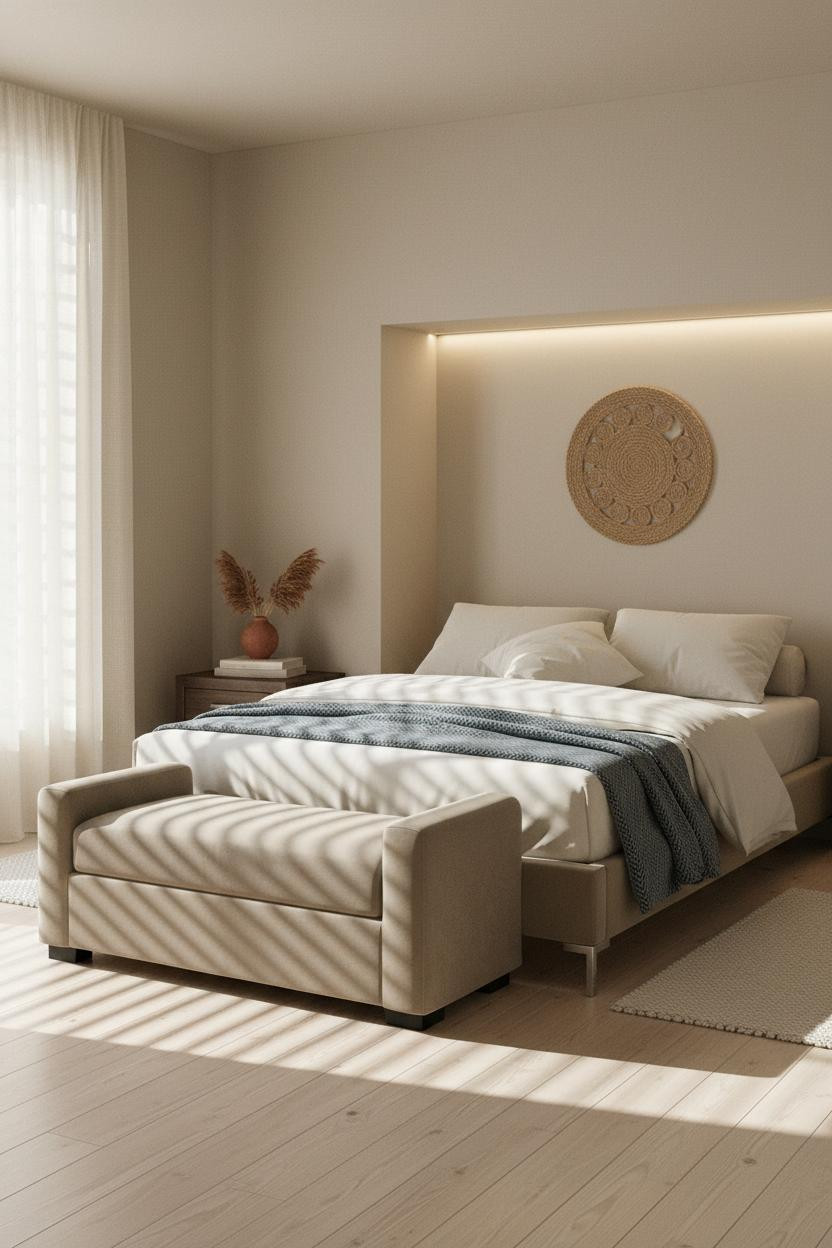 Small Guest Room Day Bed Scandi Modern