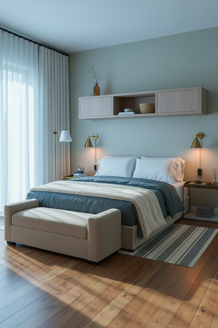 Small Guest Room Day Bed Coastal Modern
