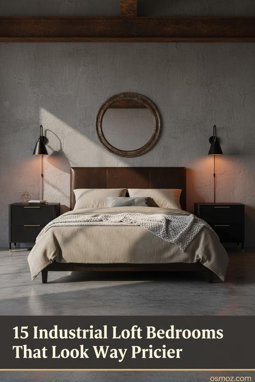 15+ Industrial Loft Bedrooms That Feel Raw but Still Livable