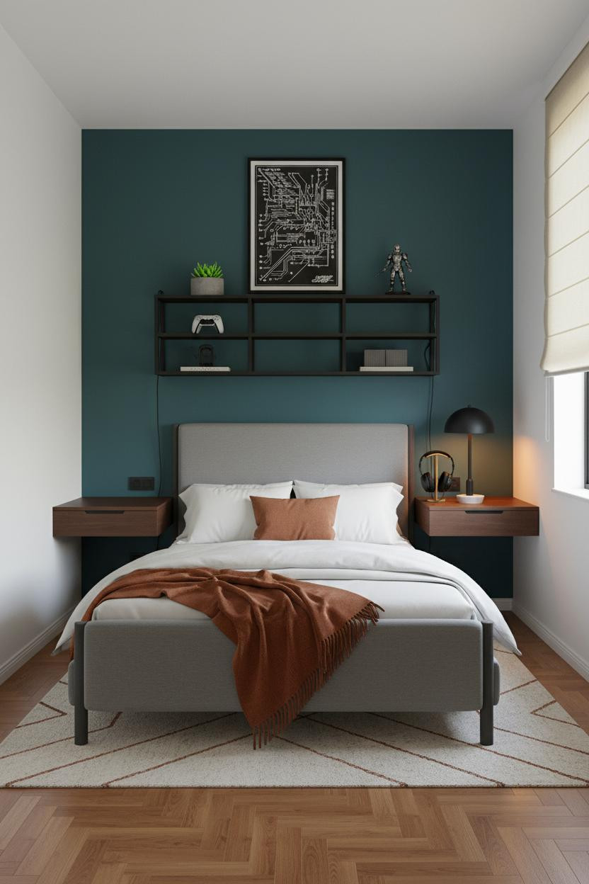 Small Gaming Bedroom Teen Gamer Setup