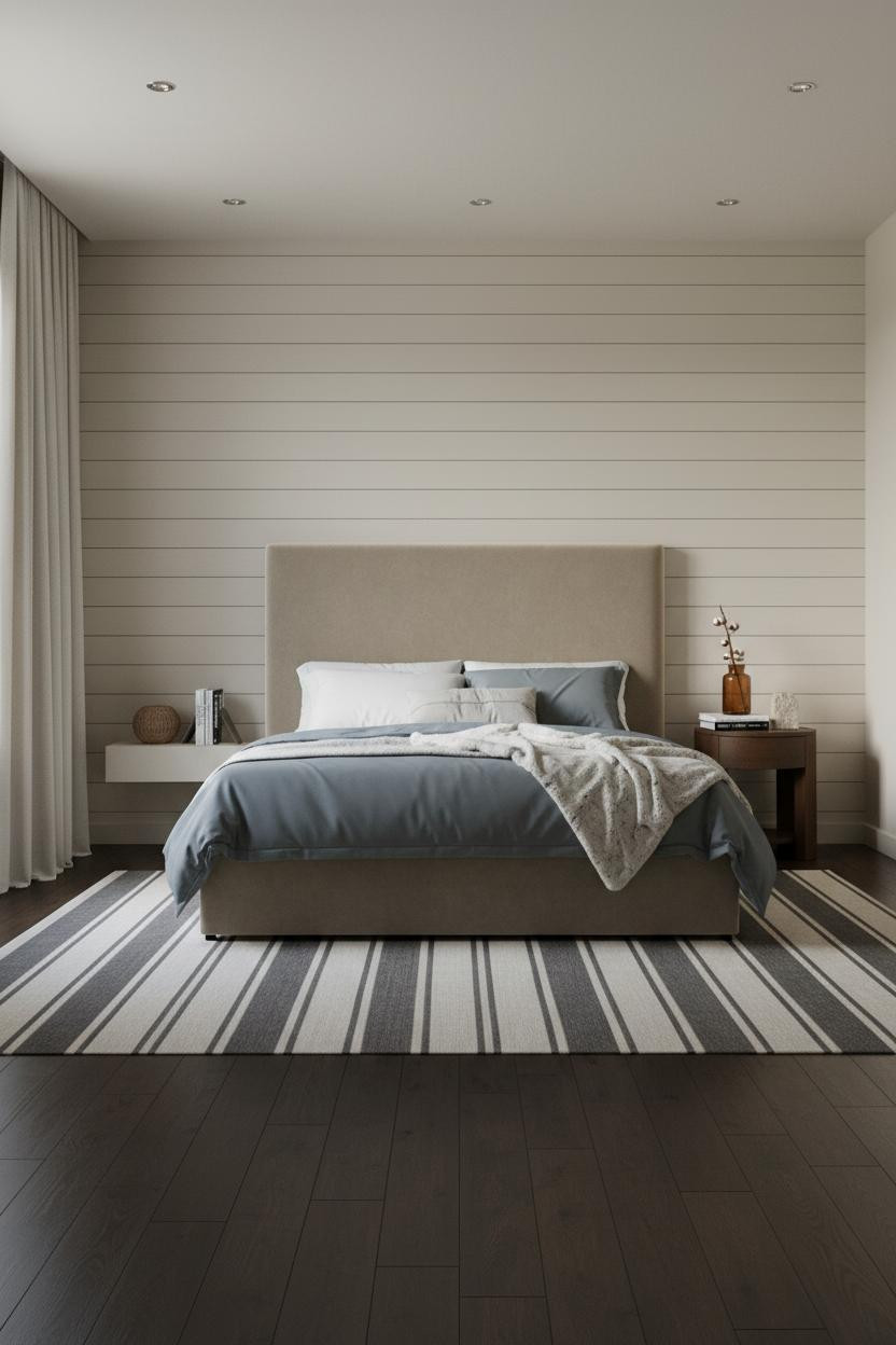 Primary Bedroom Shiplap Farmhouse Attic