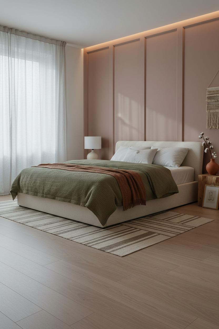 Primary Bedroom Scandi Attic Minimal Design