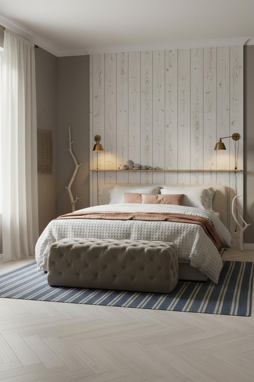 Coastal Grandma Bedroom Cream Driftwood