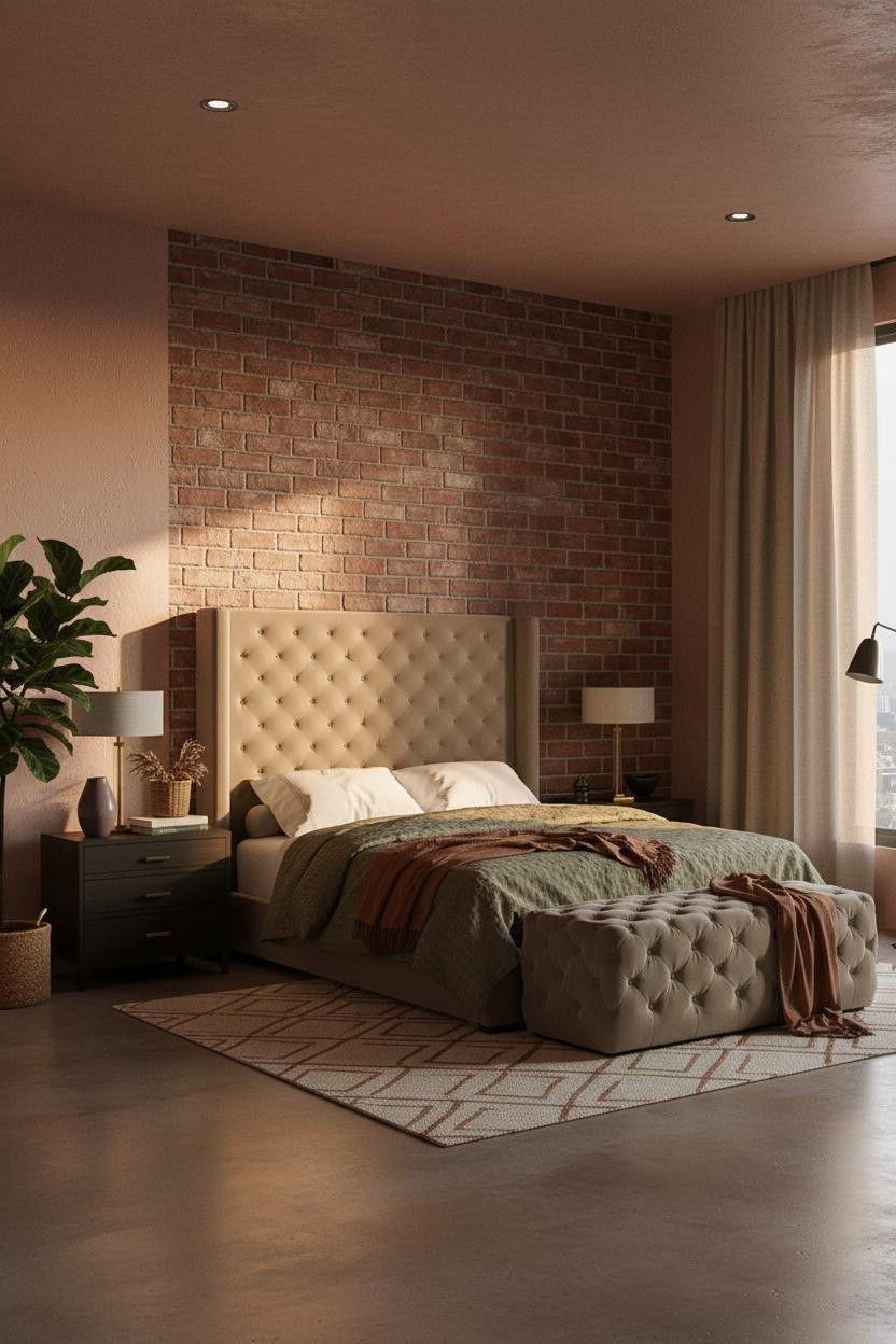 Moody Guest Bedroom Dark Accent Walls