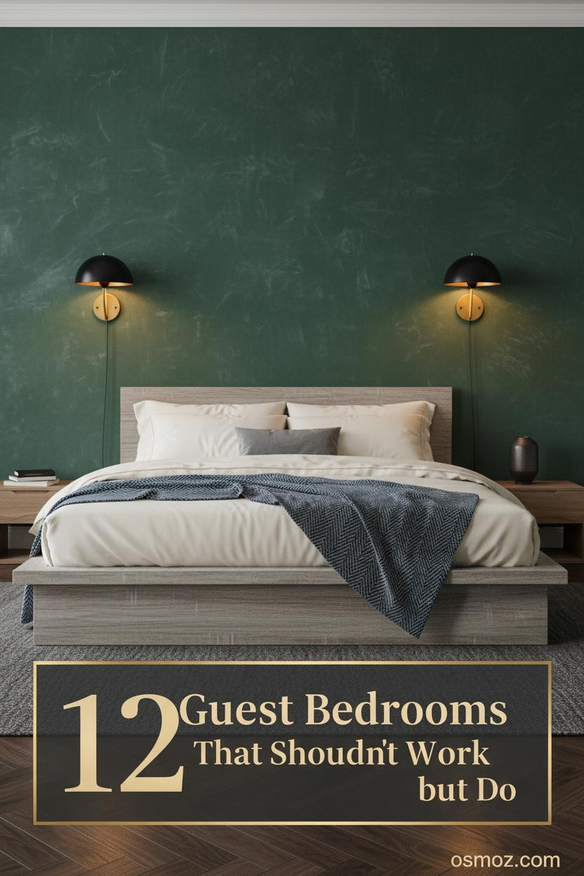 12+ Moody Guest Bedrooms That Feel Dark but Still Pull You In