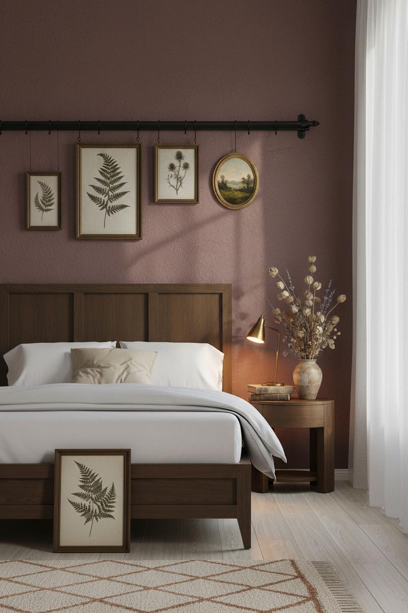 Moody Vintage Bedroom Cottagecore Burgundy
