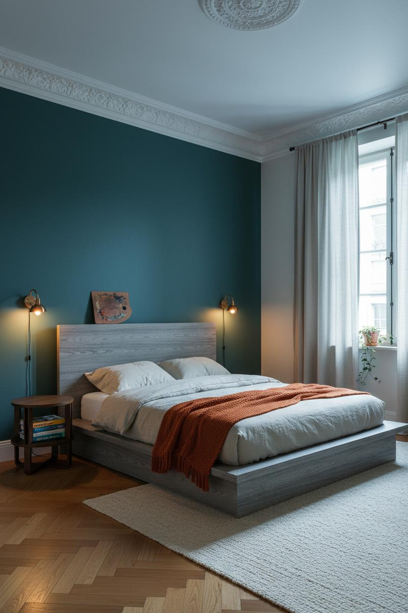 Artsy Bedroom Japandi Eclectic Vintage