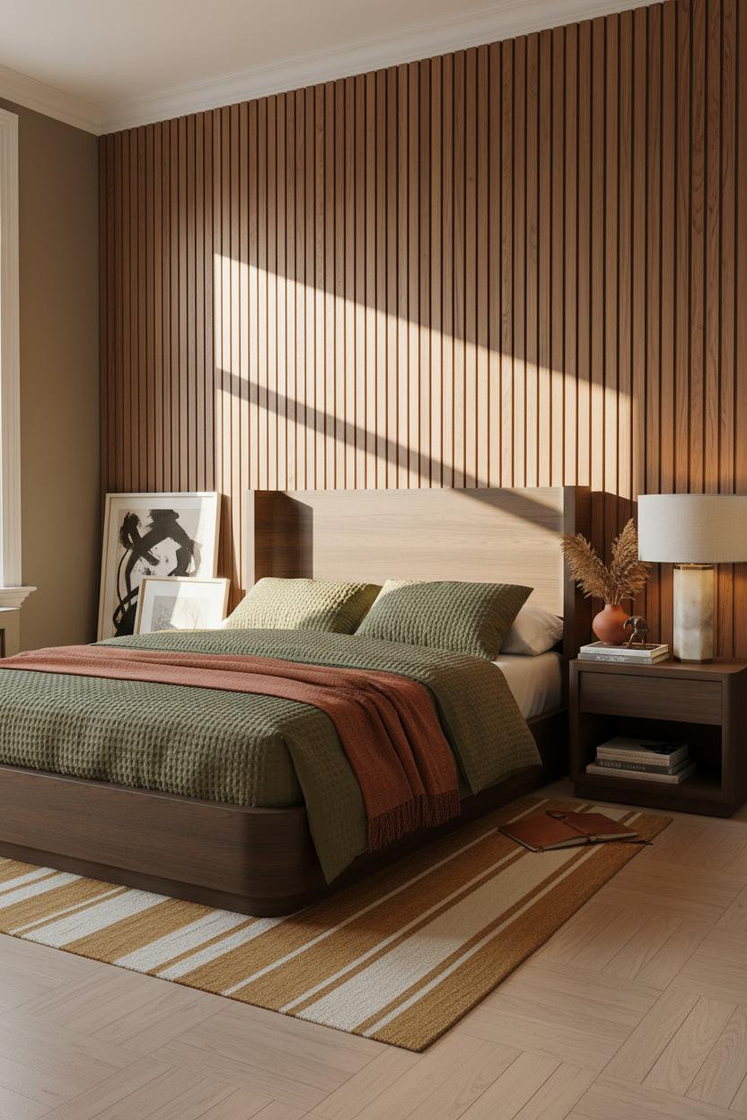 Artsy Bedroom Vintage Aesthetic Walnut