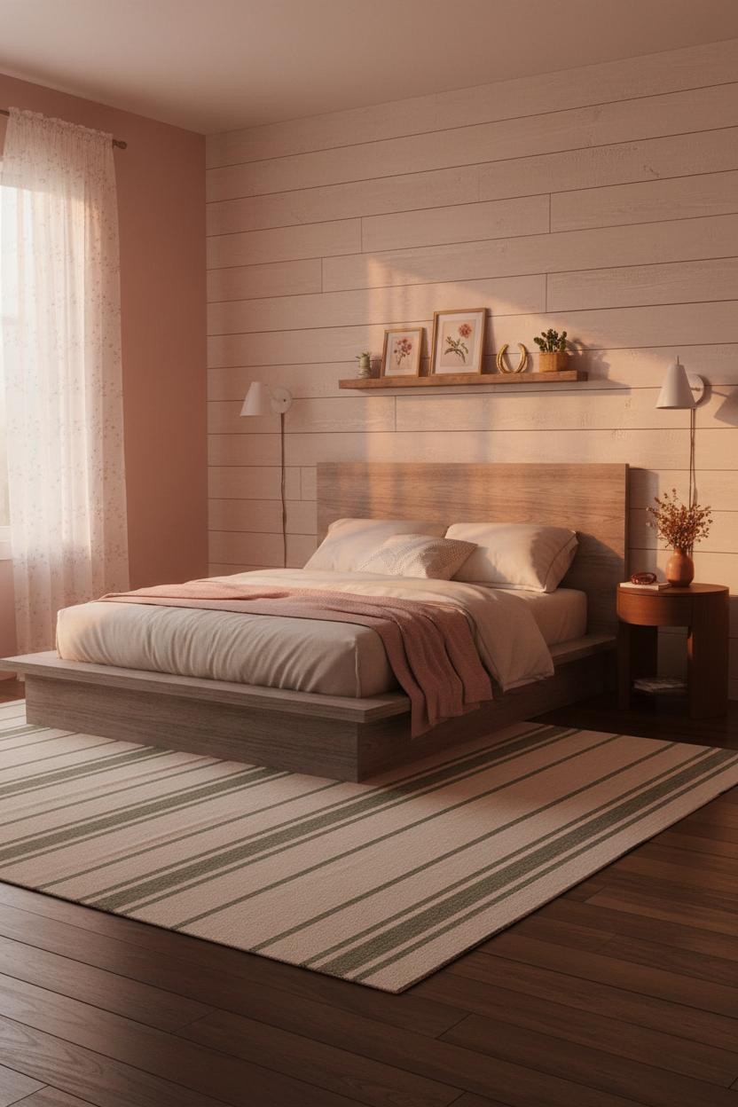 Western Bedroom Teens Girly Boho Shiplap