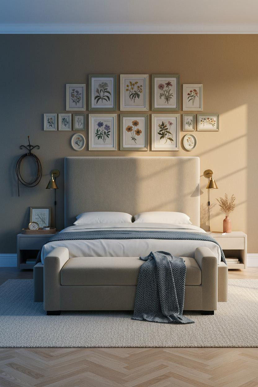 Western Bedroom Teens Gallery Wall Farmhouse