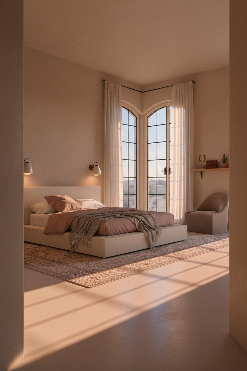Western Bedroom Teens Girly Desert Modern
