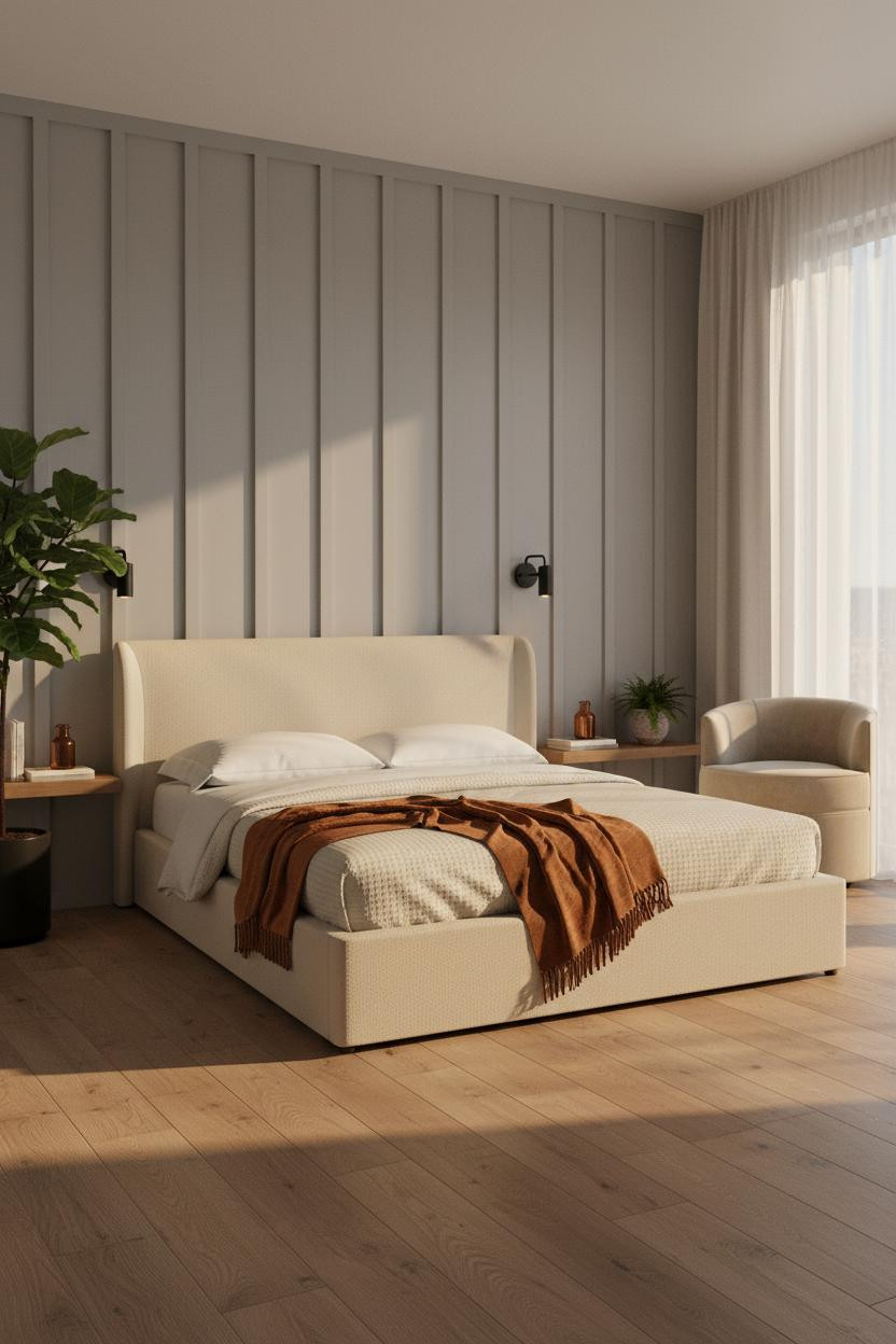 Cute Studio Apartment Japandi Board Batten