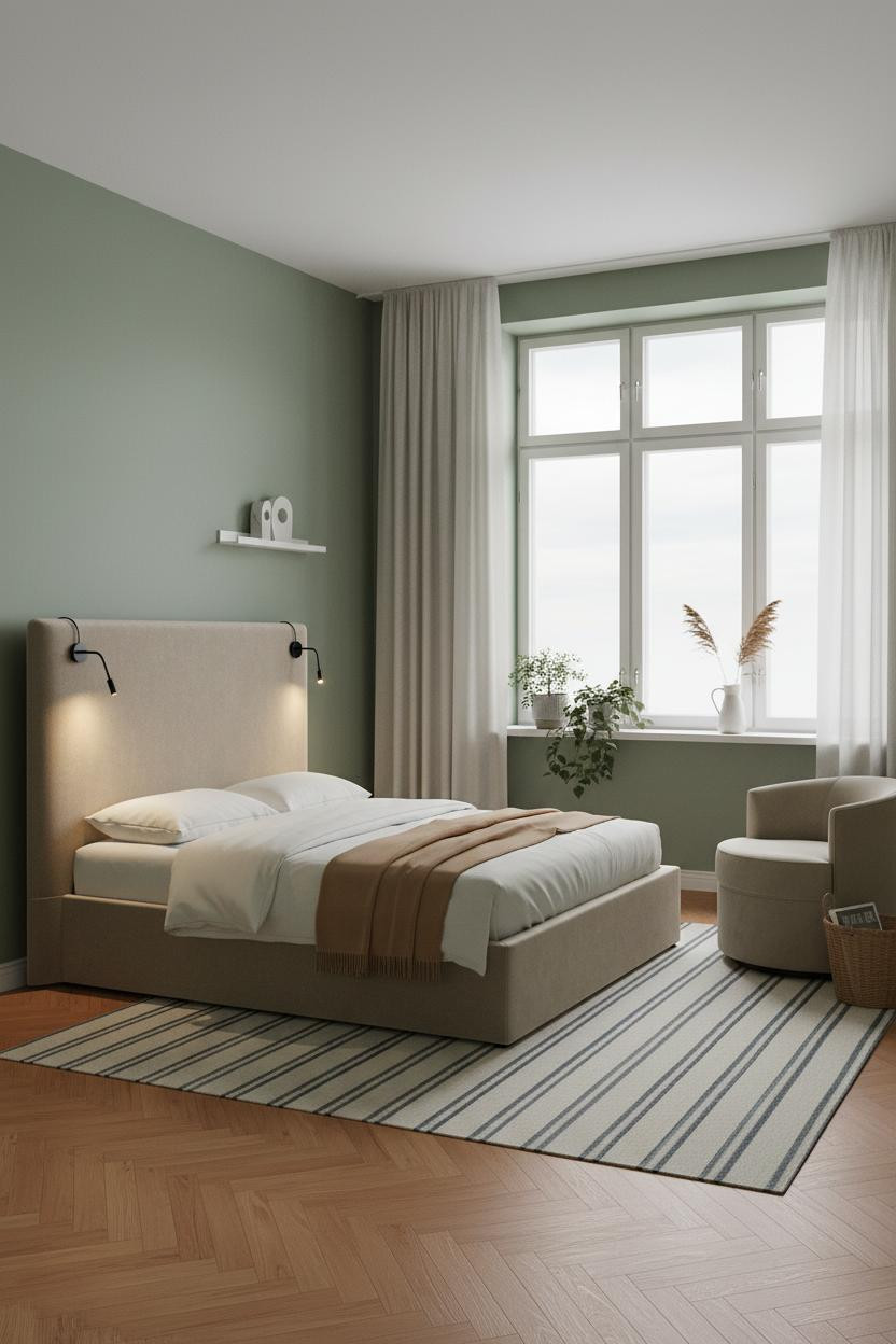 Cute Studio Apartment Botanical Modern Design