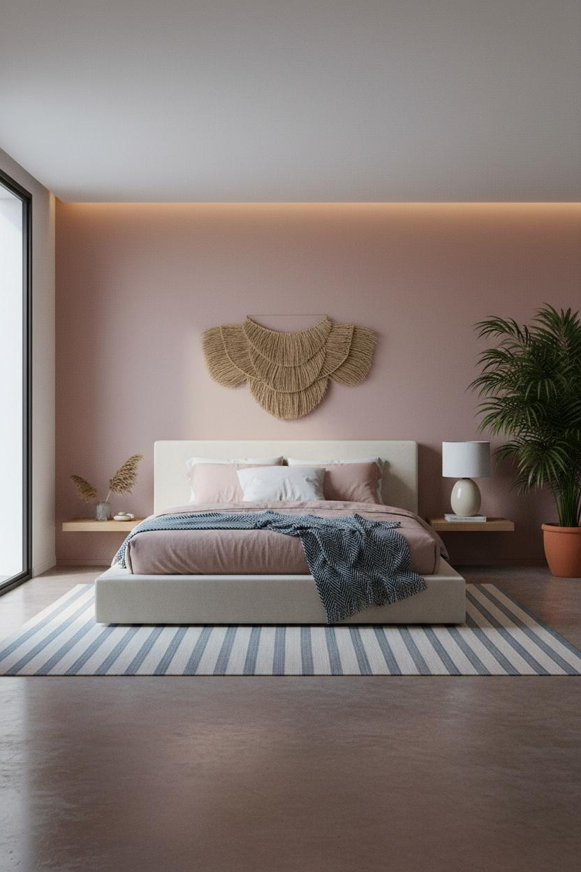 Coastal Teen Bedroom Beachy Rattan Aesthetic