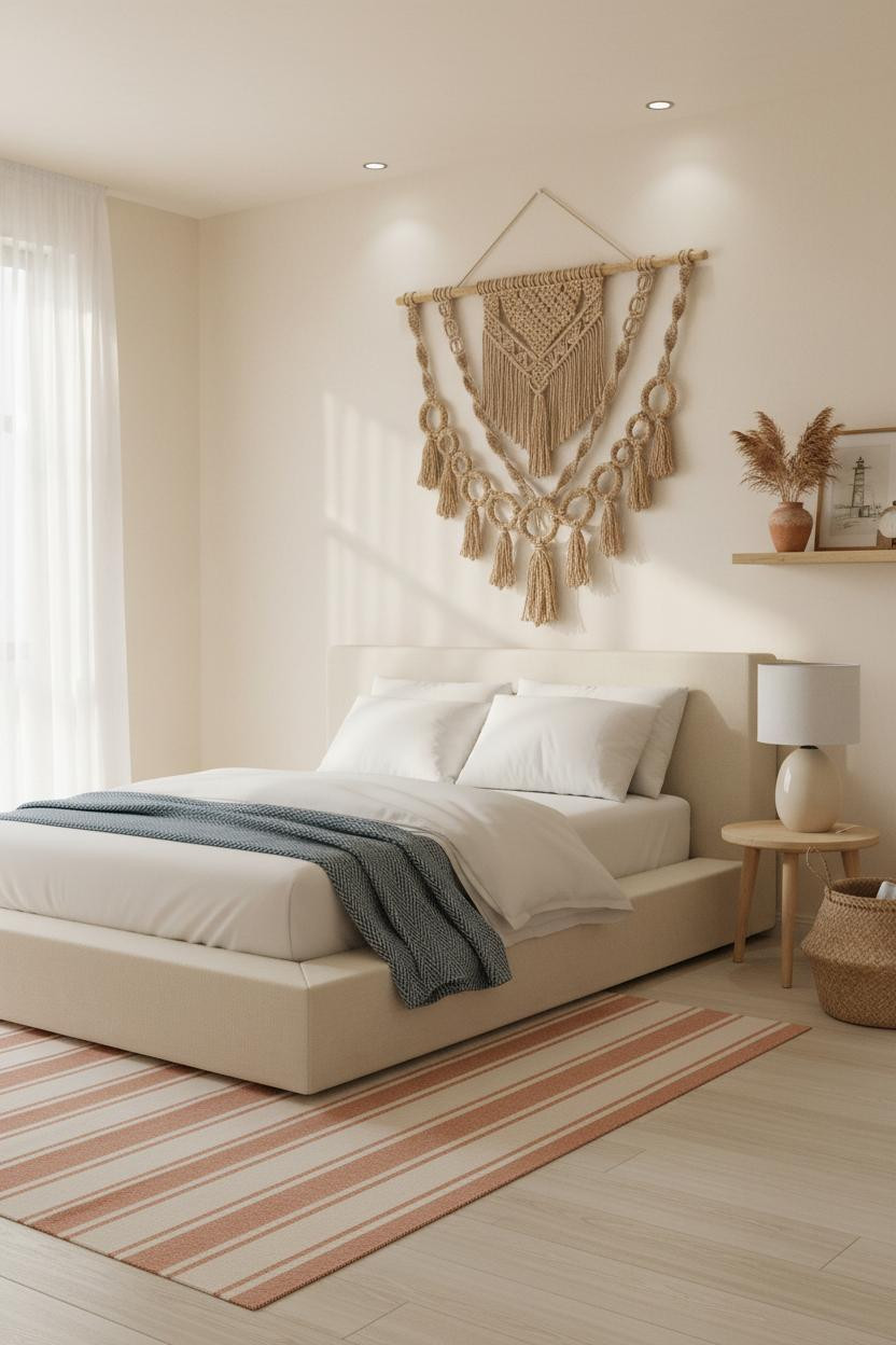 Coastal Teen Bedroom Beachy Macrame Decor