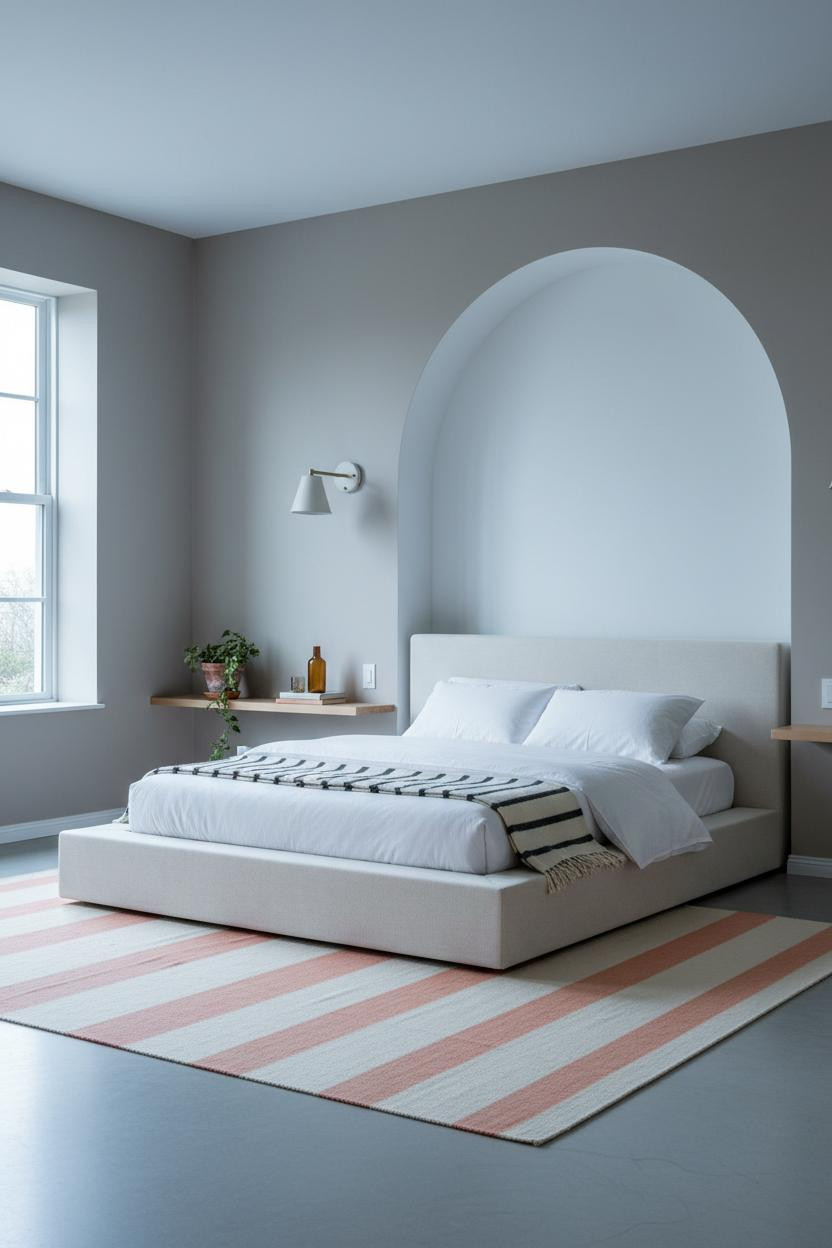 Coastal Teen Bedroom Arched Alcove Beachy