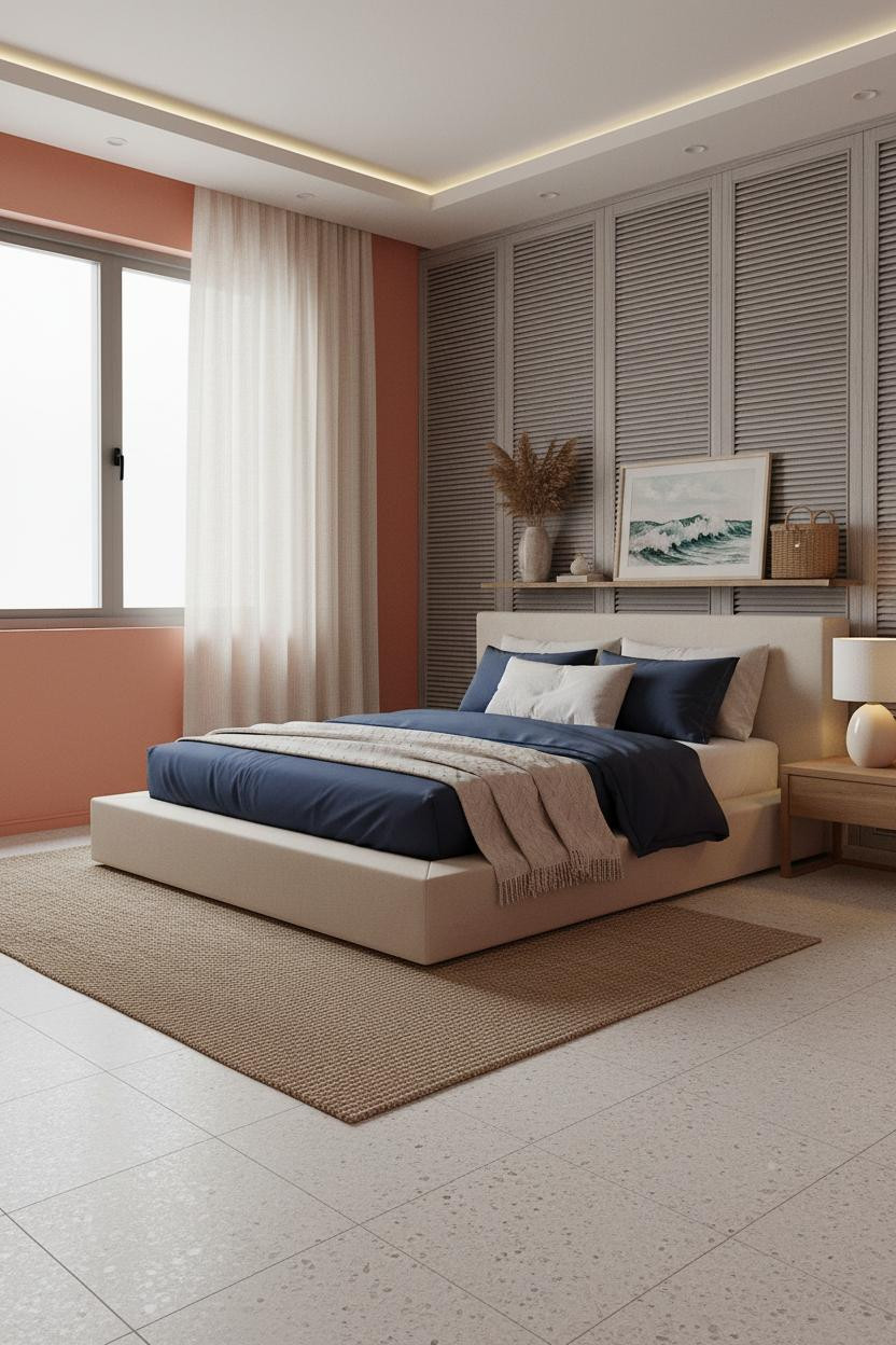 Coastal Teen Bedroom Driftwood Shutters Beachy