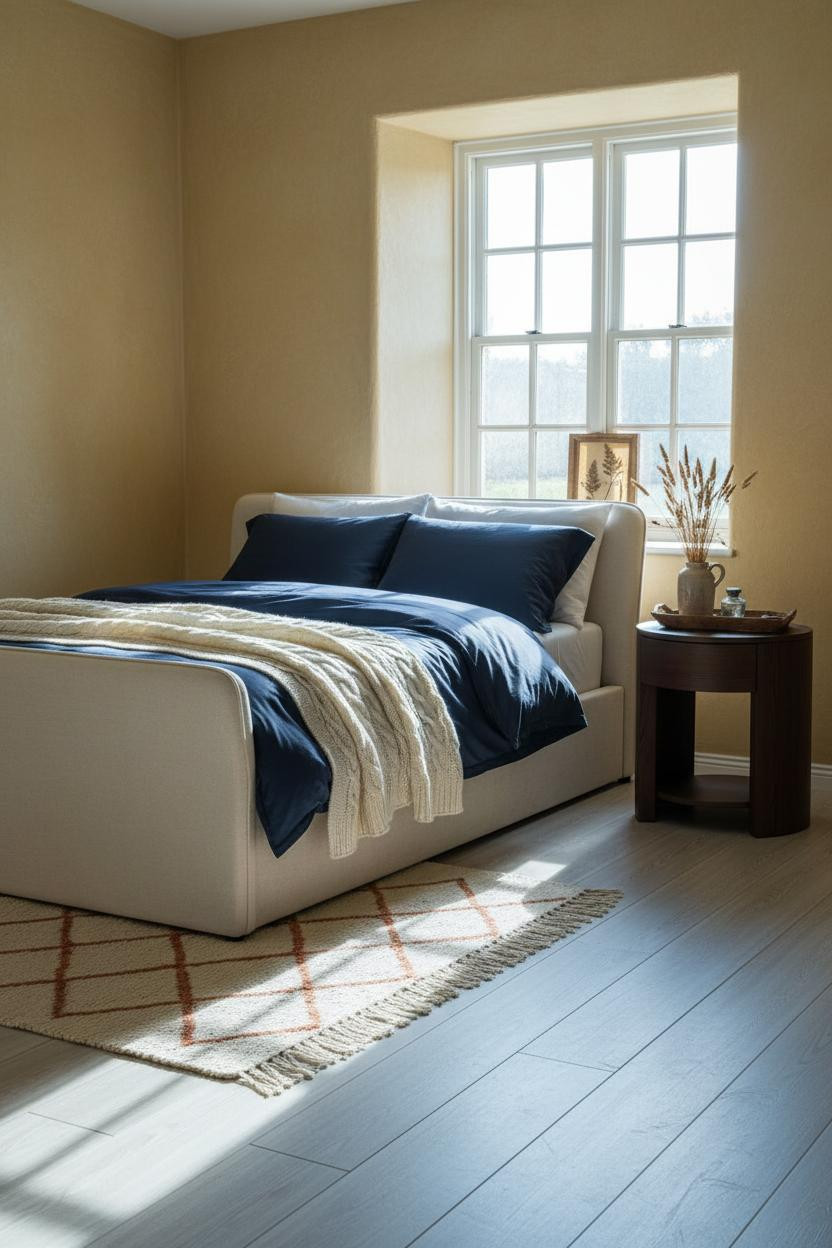 Country Cottage Bedroom Cosy Winter