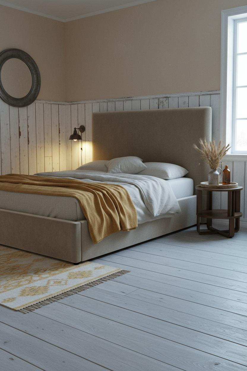 Country Cottage Bedroom Nordic Winter