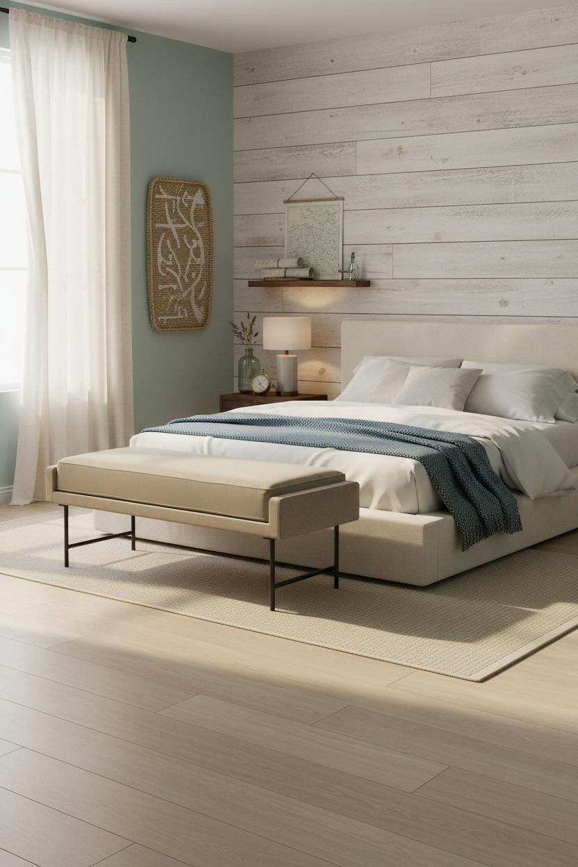Nautical Bedroom Shiplap Coastal Modern