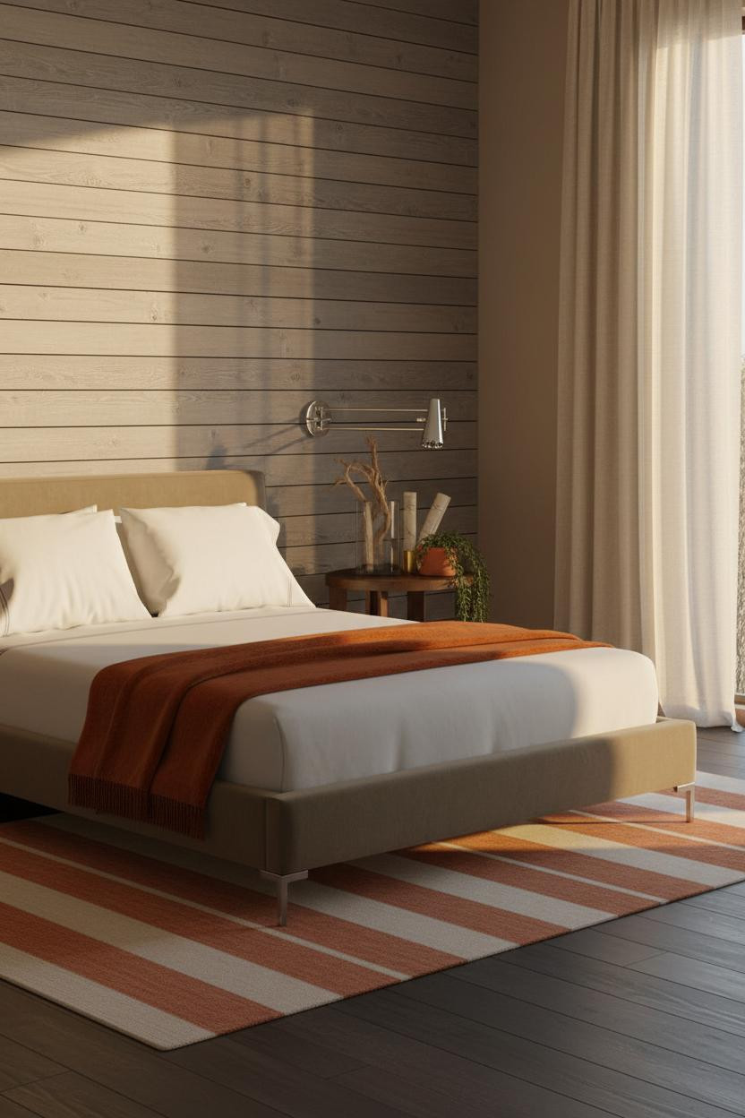 Nautical Bedroom Driftwood Accent Wall