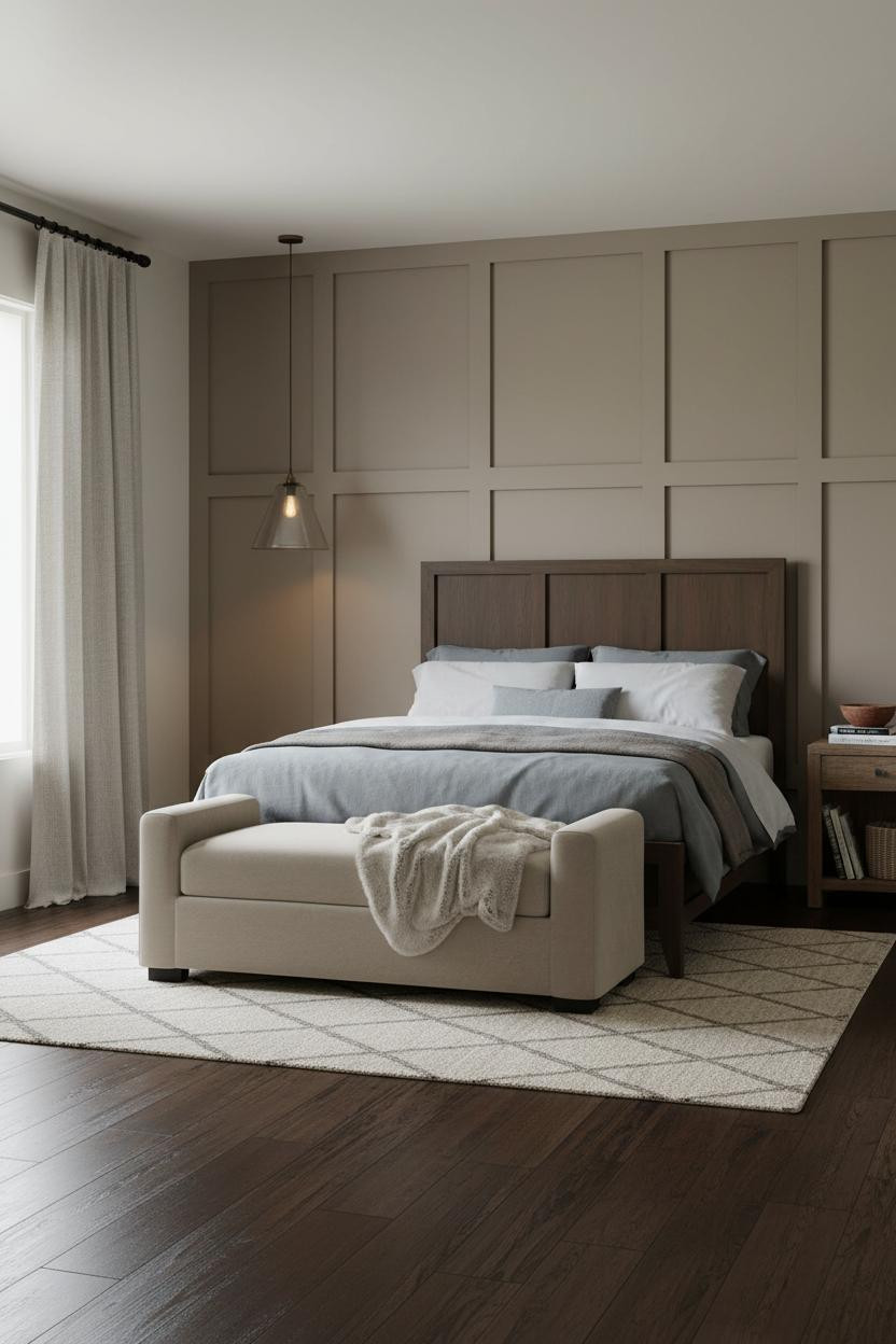 Modern Farmhouse Master Bedroom Board and Batten