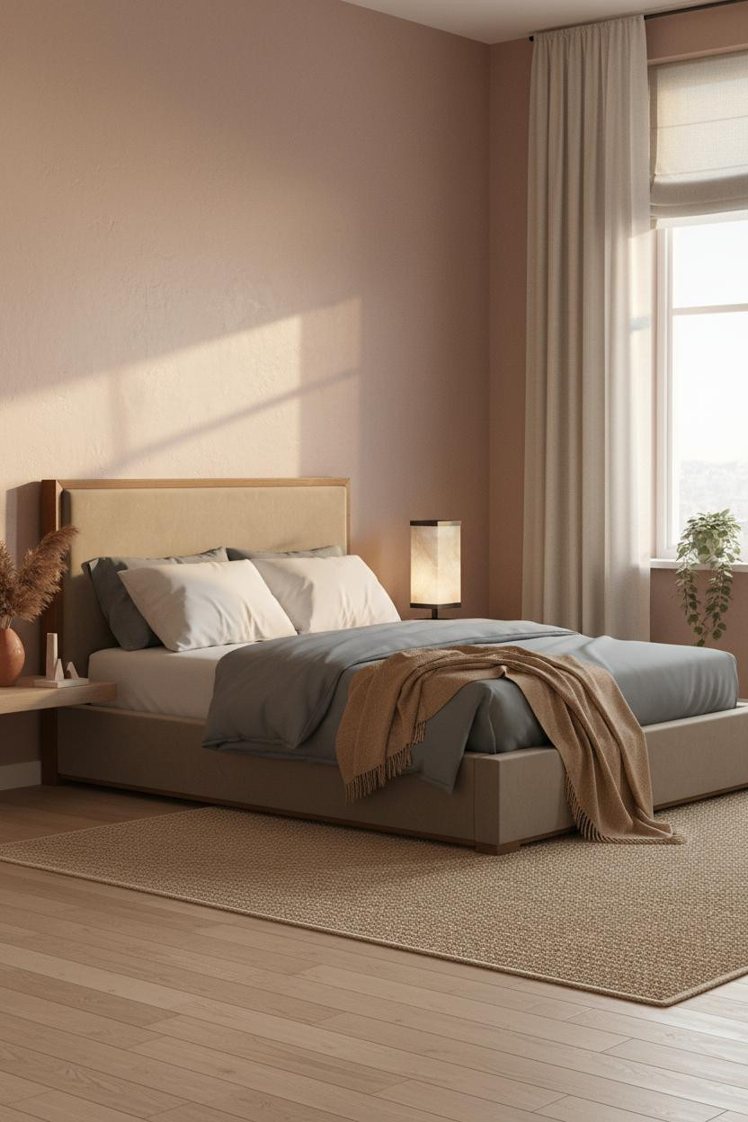 Cozy Bedroom Lighting Warm Amber Lamp