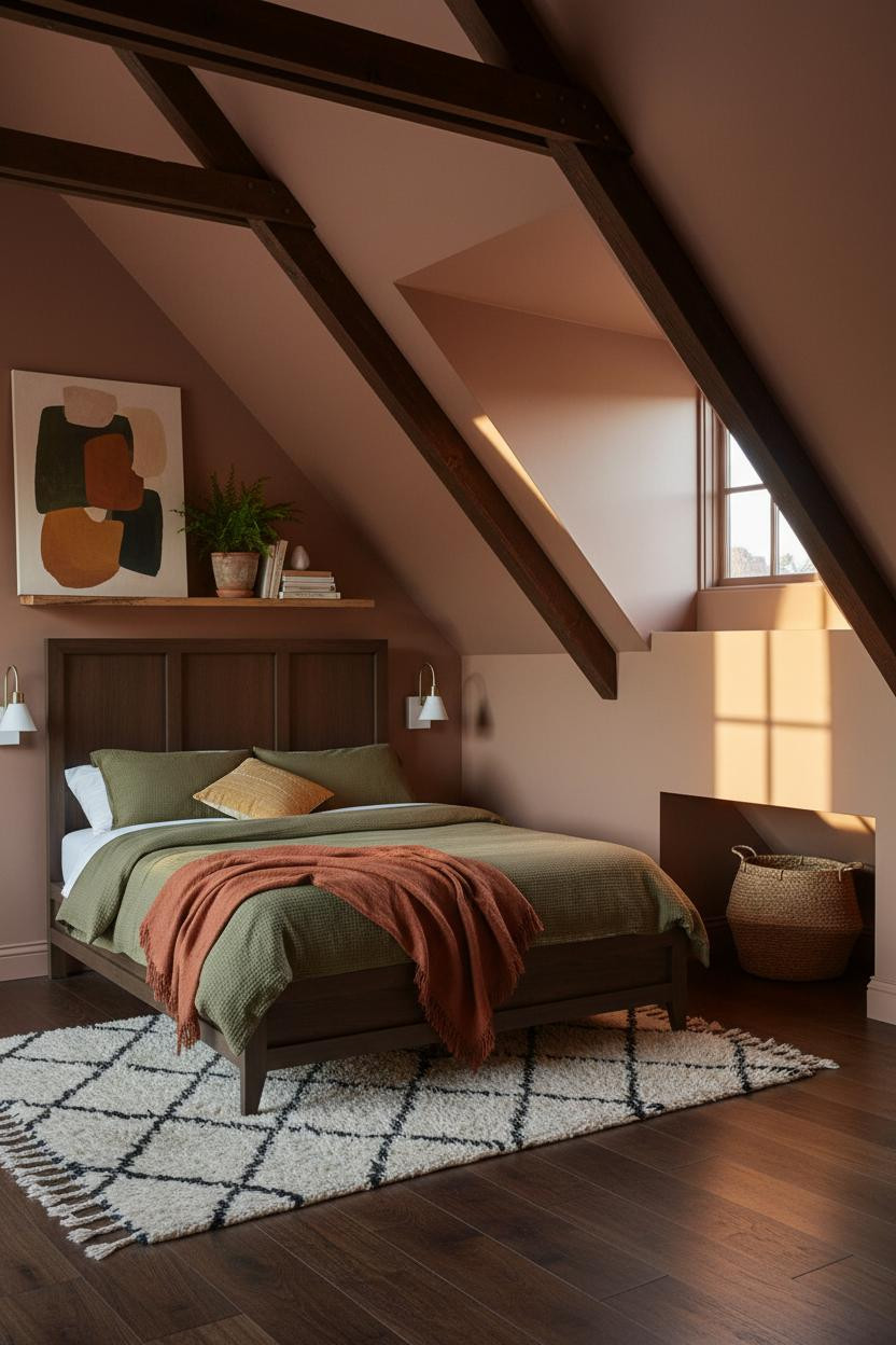 Sloped Ceiling Bedroom Angled Roof Attic Design