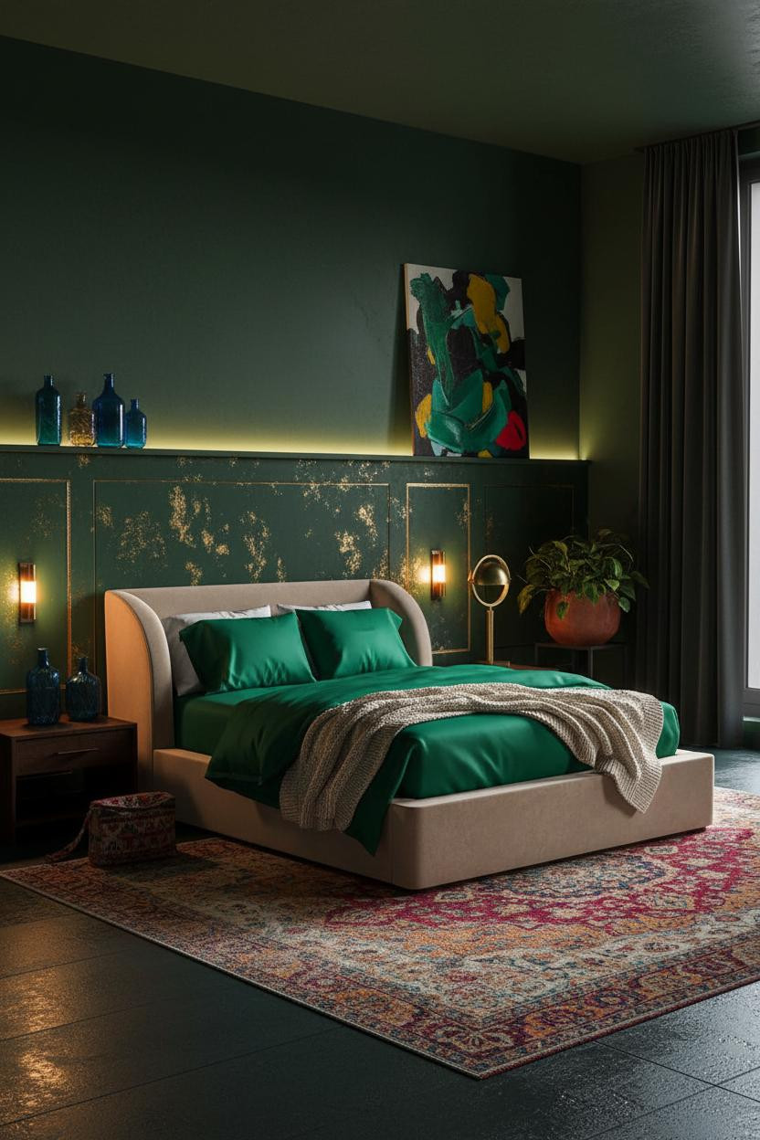Colorful Maximalist Bedroom Funky Boho