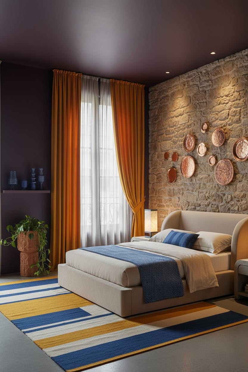 Colorful Maximalist Bedroom Boho Eclectic