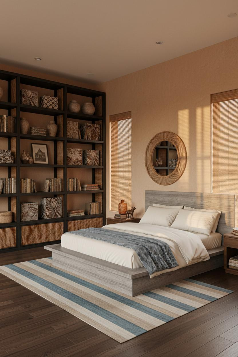 Indochine Bedroom Asian Design Colonial