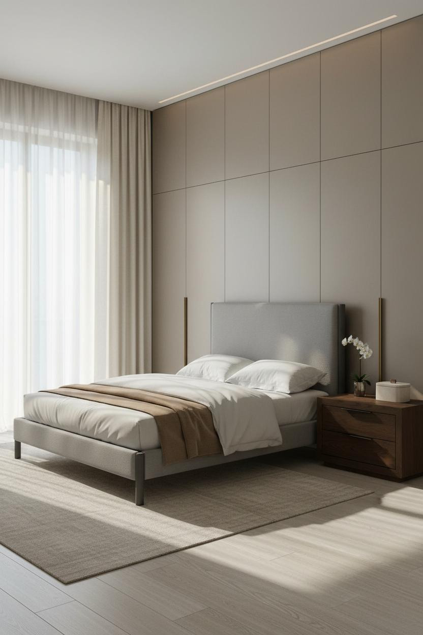 Luxury Wardrobe Design Bedroom Greige Panels