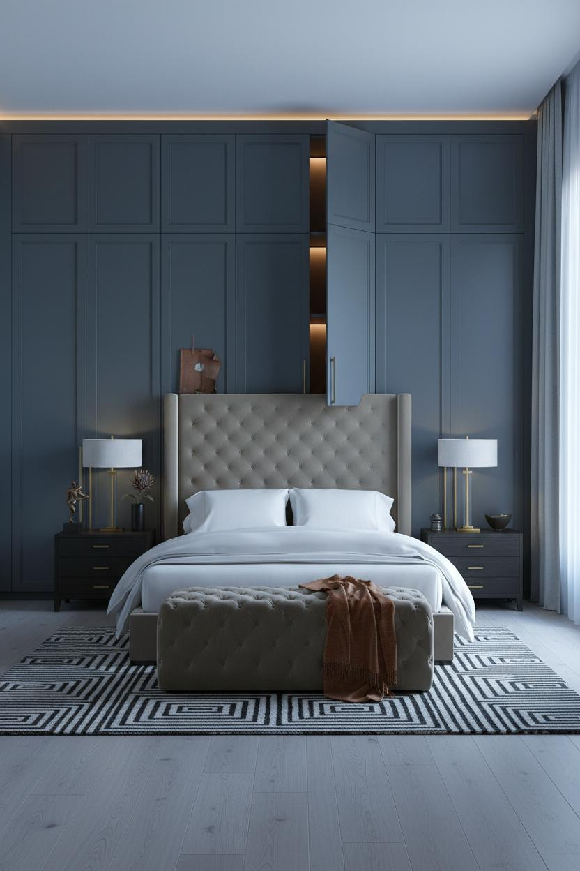 Luxury Wardrobe Design Bedroom Slate