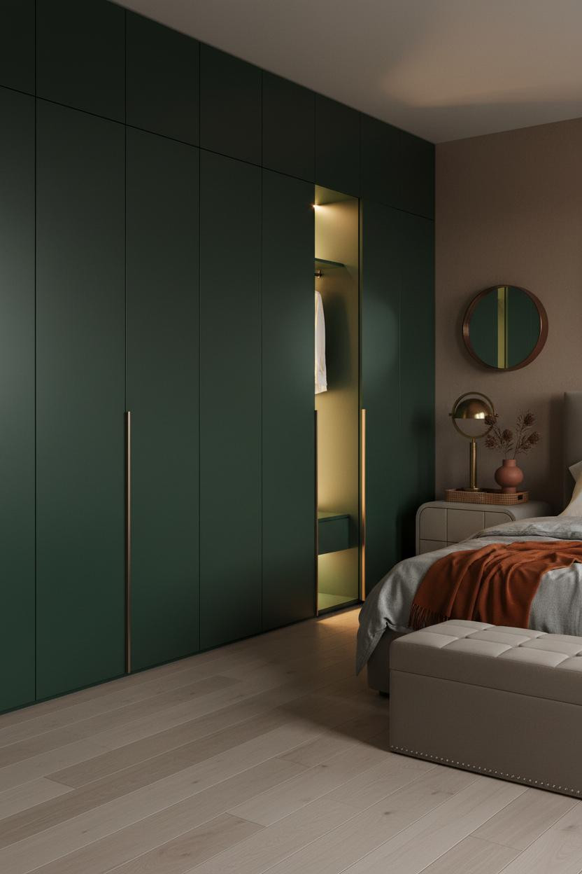 Luxury Wardrobe Design Bedroom Forest Green