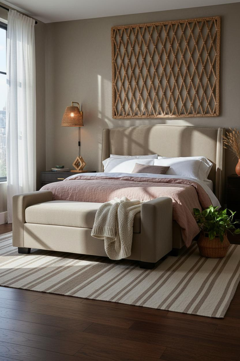 Beachy Boho Bedroom Japandi Coastal