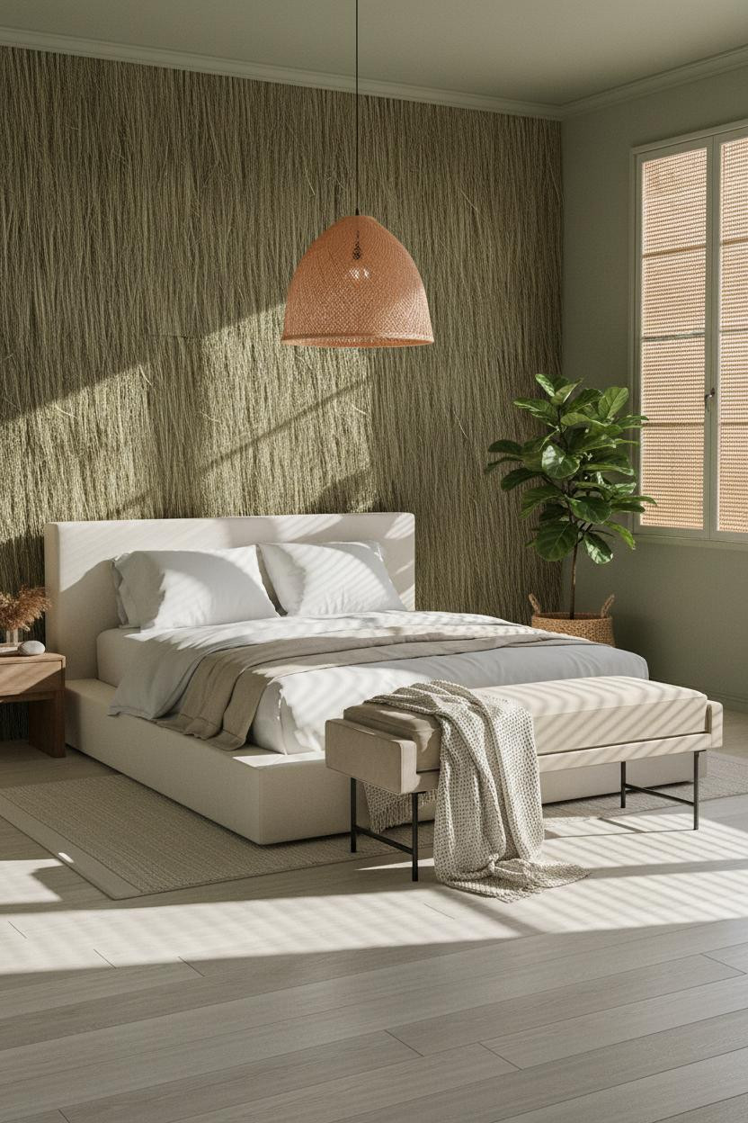 Beachy Boho Bedroom Seagrass Coastal