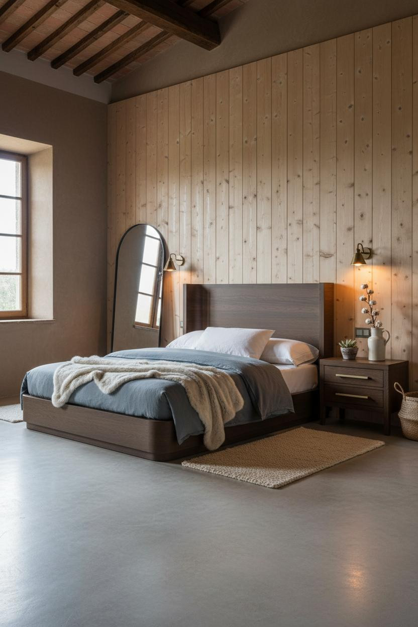 Farmhouse Bedroom Board and Batten Rustic