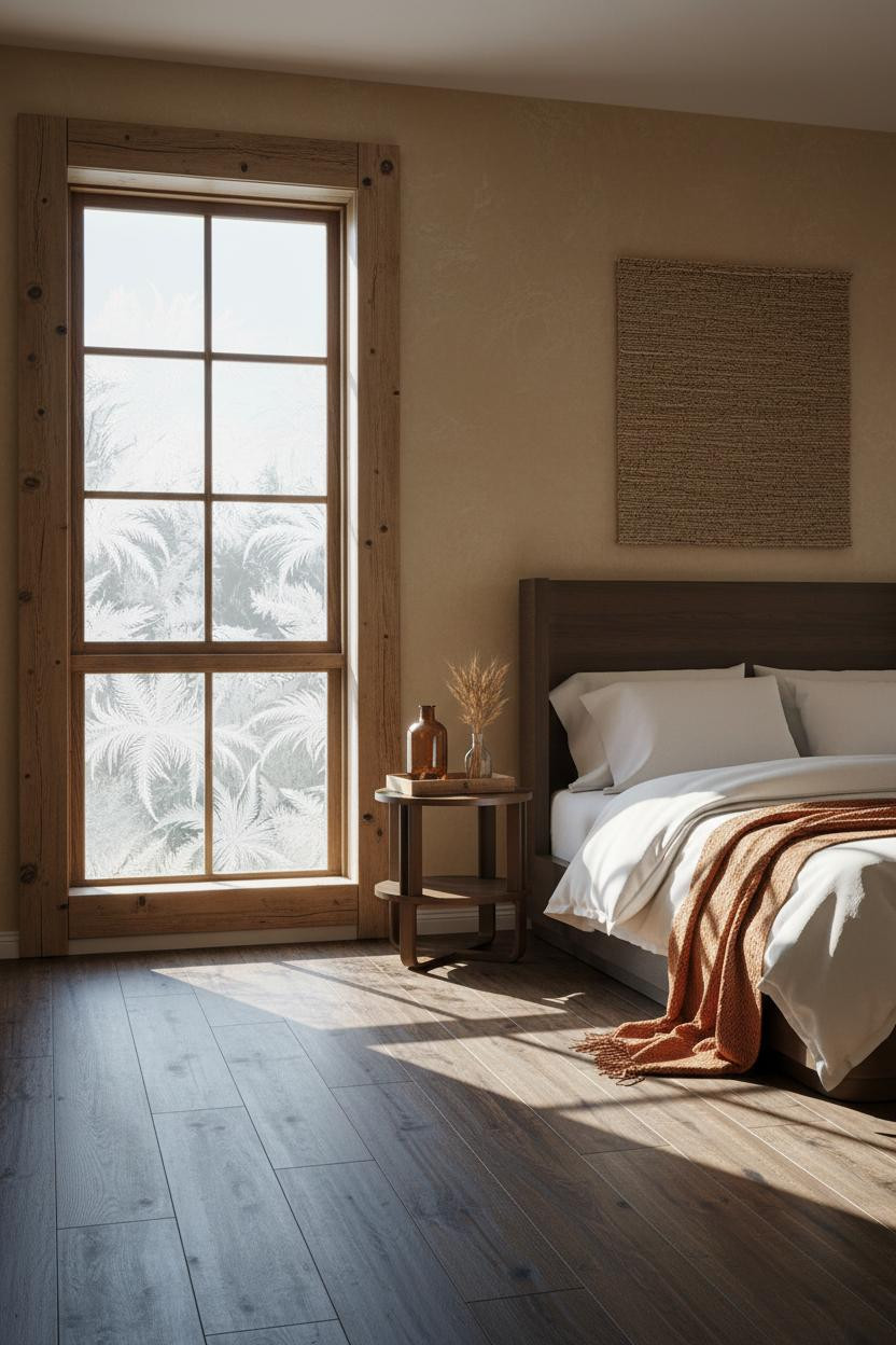 Farmhouse Bedroom Rustic Window Light
